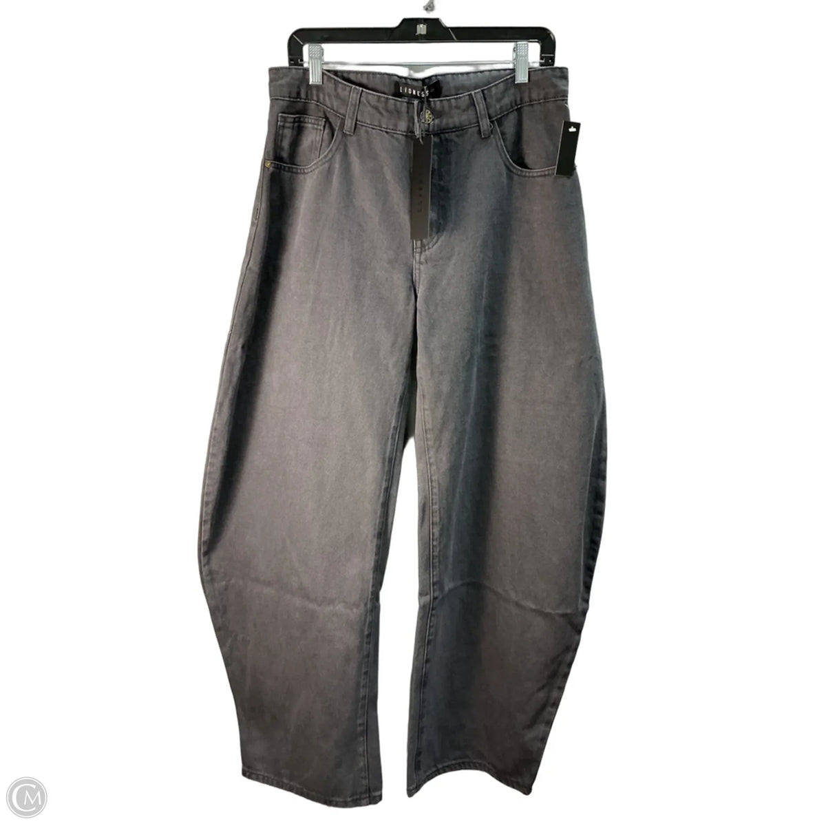 Jeans Wide Leg By Lioness In Grey, Size: M