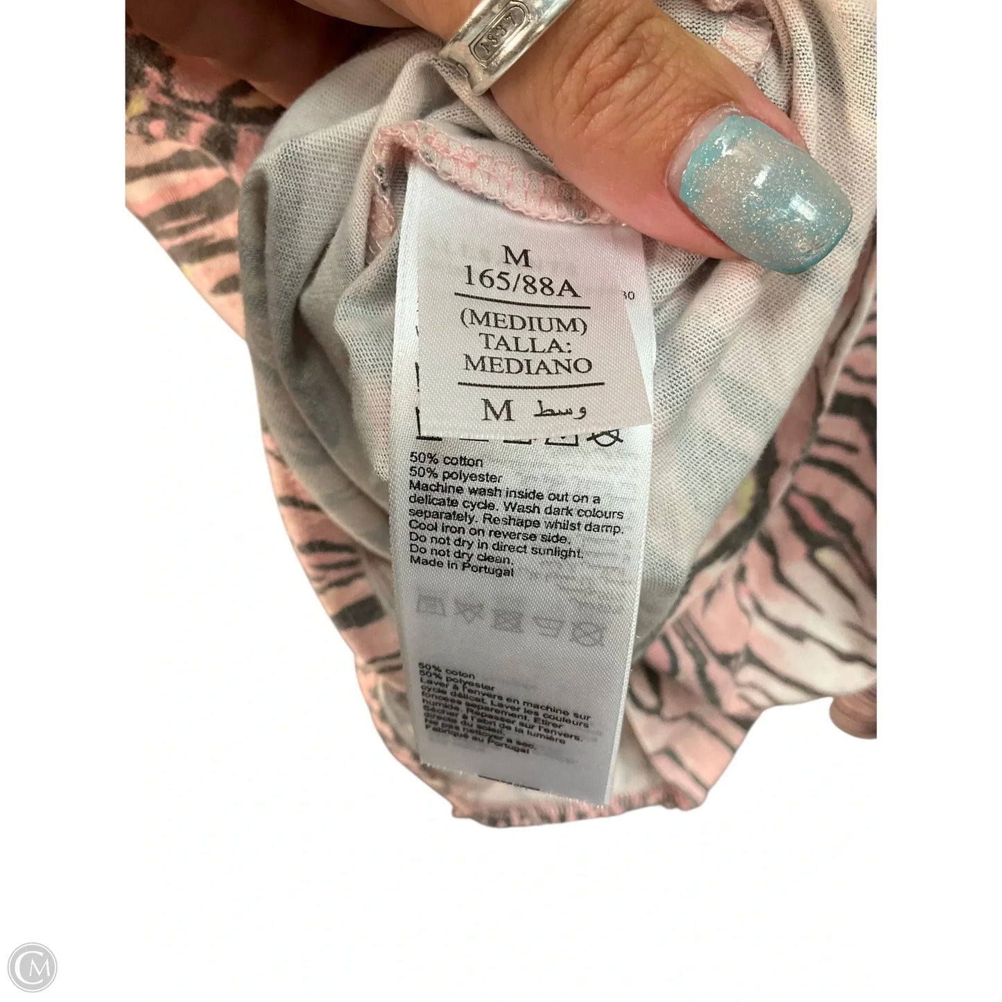 Top Long Sleeve Designer By All Saints In Animal Print, Size: M