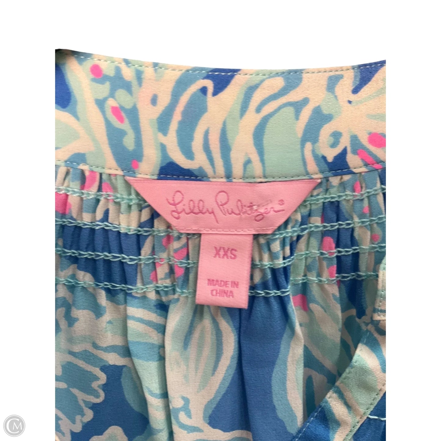 Top Long Sleeve Designer By Lilly Pulitzer In Blue, Size: Xxs