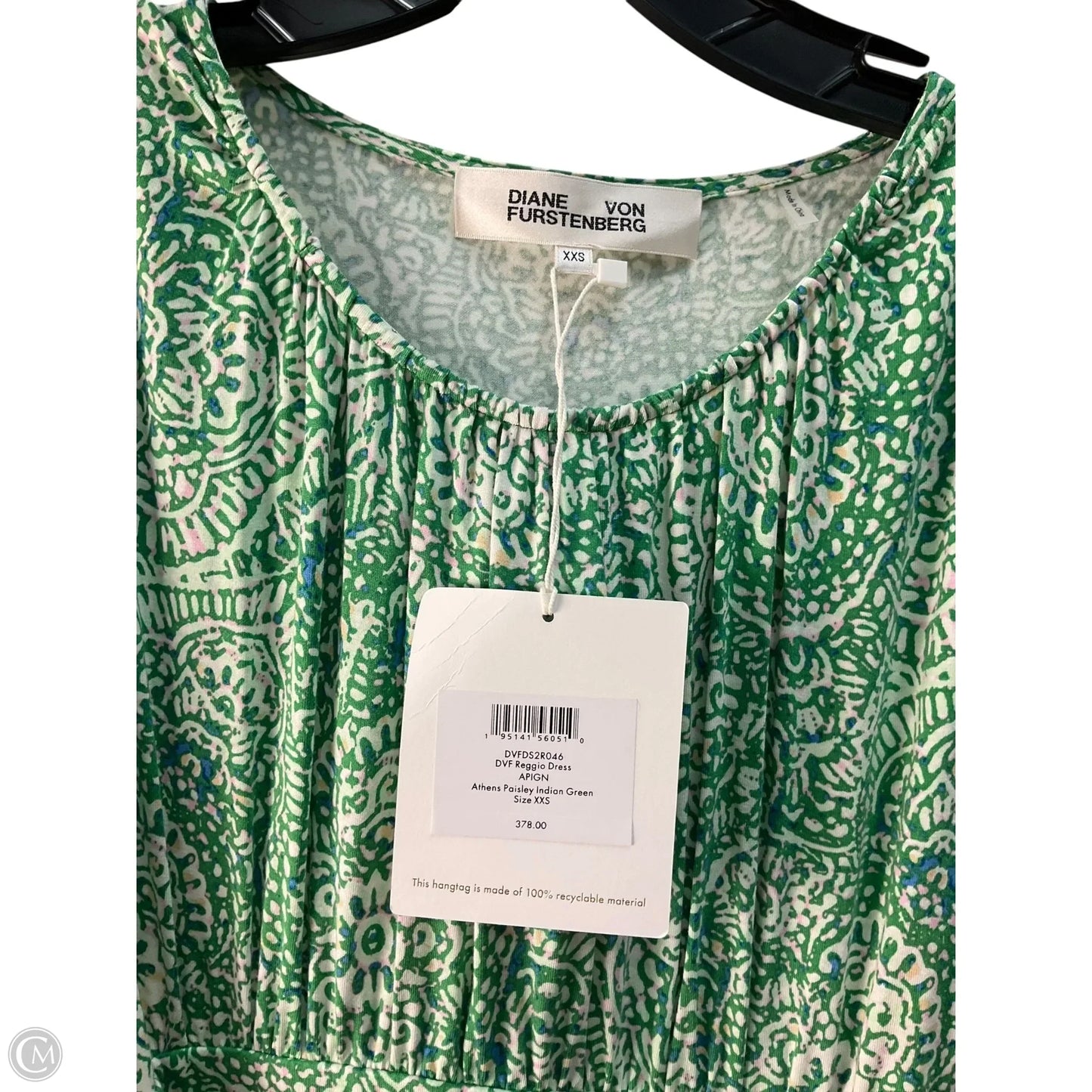 Dress Designer By Diane Von Furstenberg In Green, Size: Xxs