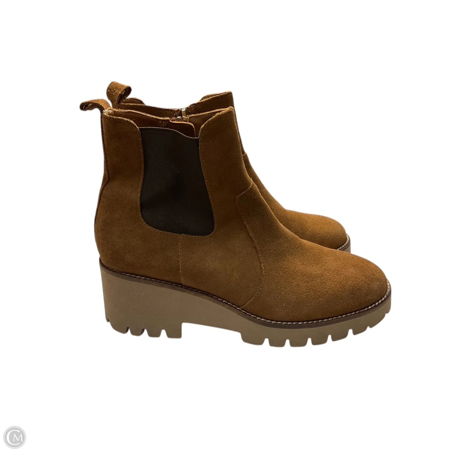 Boots Ankle Flats By Blondo In Brown, Size: 8