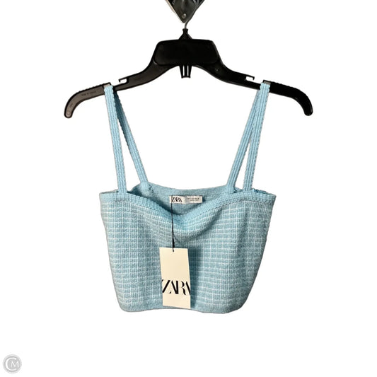 Tank Top By Zara In Blue, Size: S