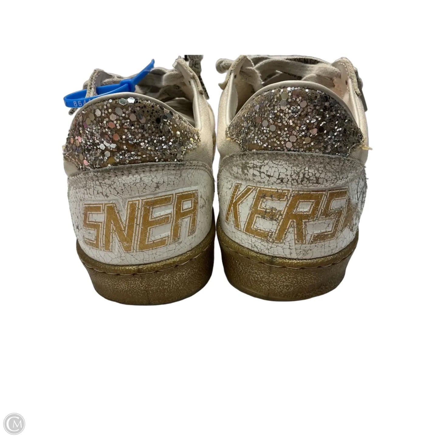 Shoes Luxury Designer By Golden Goose In Cream, Size: 11