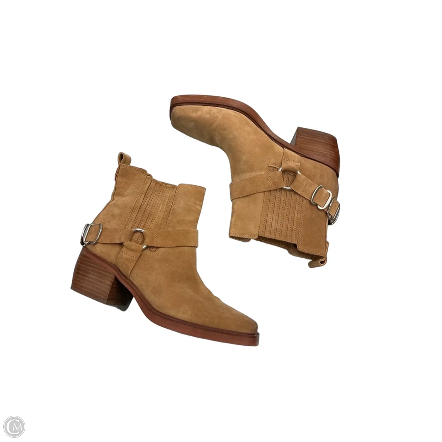 Boots Ankle Heels By Sam Edelman In Brown, Size: 7