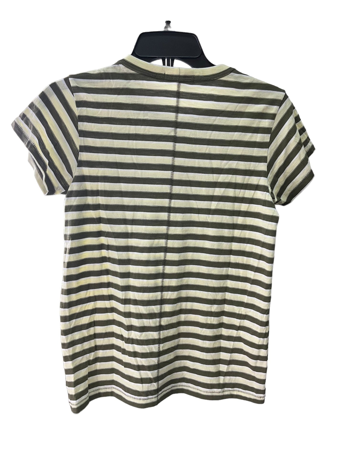 Striped Top Short Sleeve Designer Rag And Bone, Size S