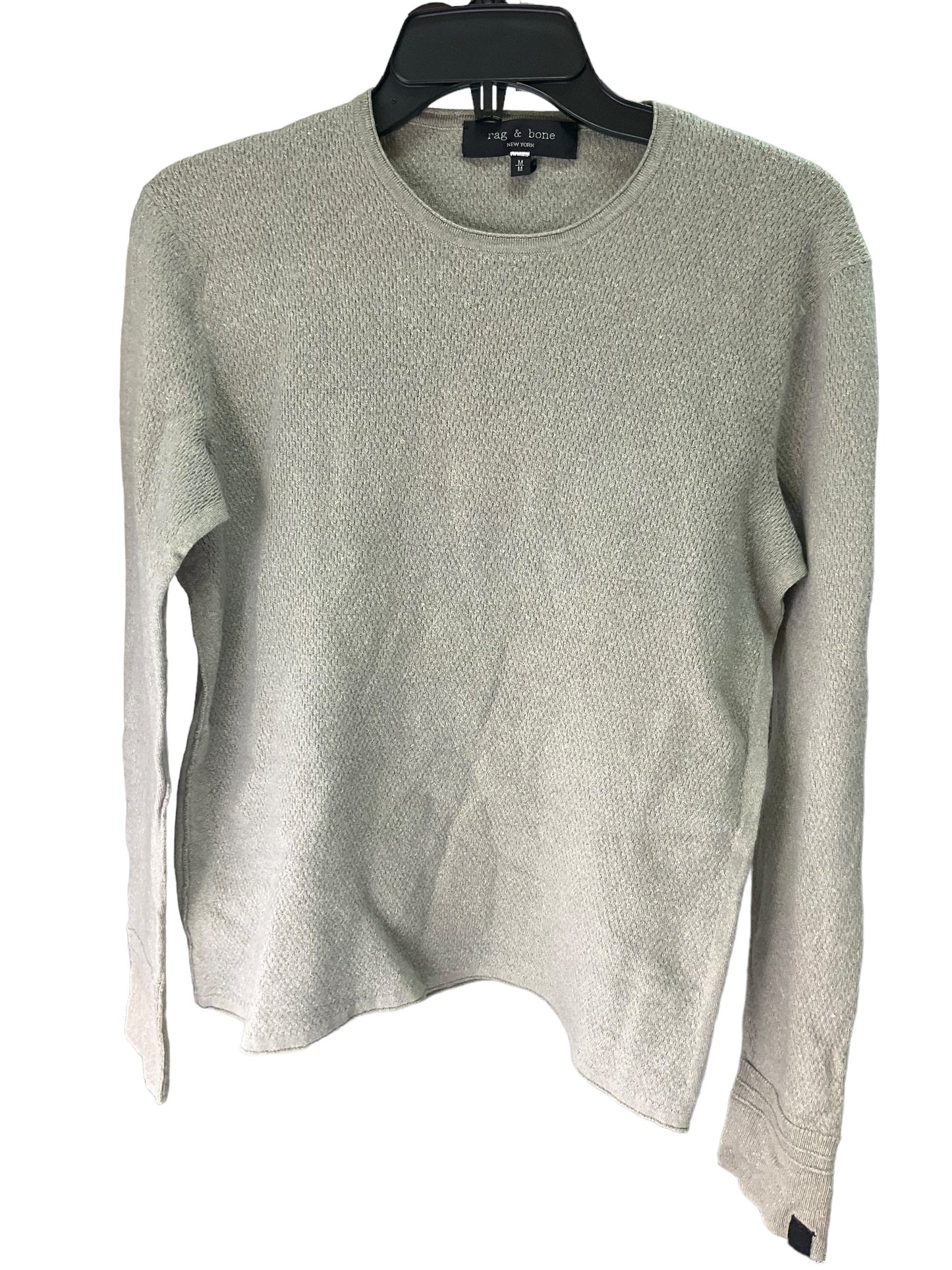 Green Top Long Sleeve Designer Rag And Bone, Size M