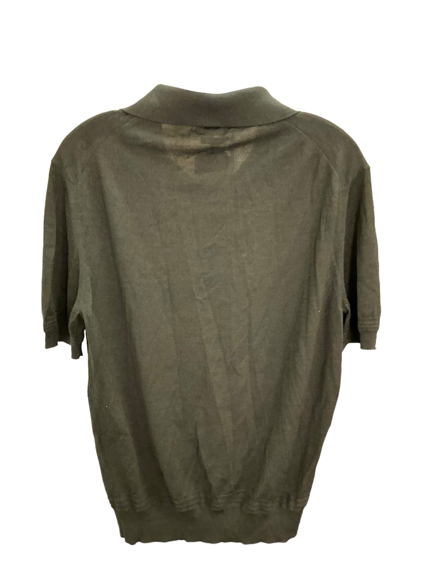 Top Short Sleeve Luxury Designer By Tom Ford In Olive, Size: M