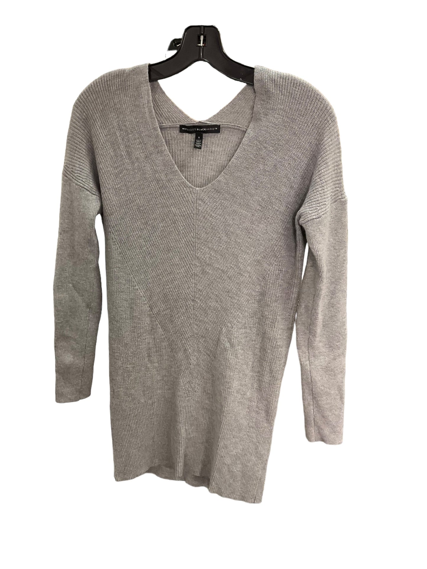 Top Long Sleeve By White House Black Market In Grey, Size: S