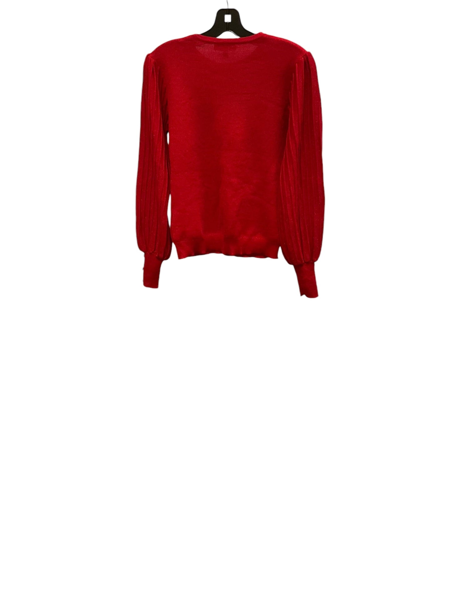 Top Long Sleeve Designer By Nanette Lepore In Red, Size: S