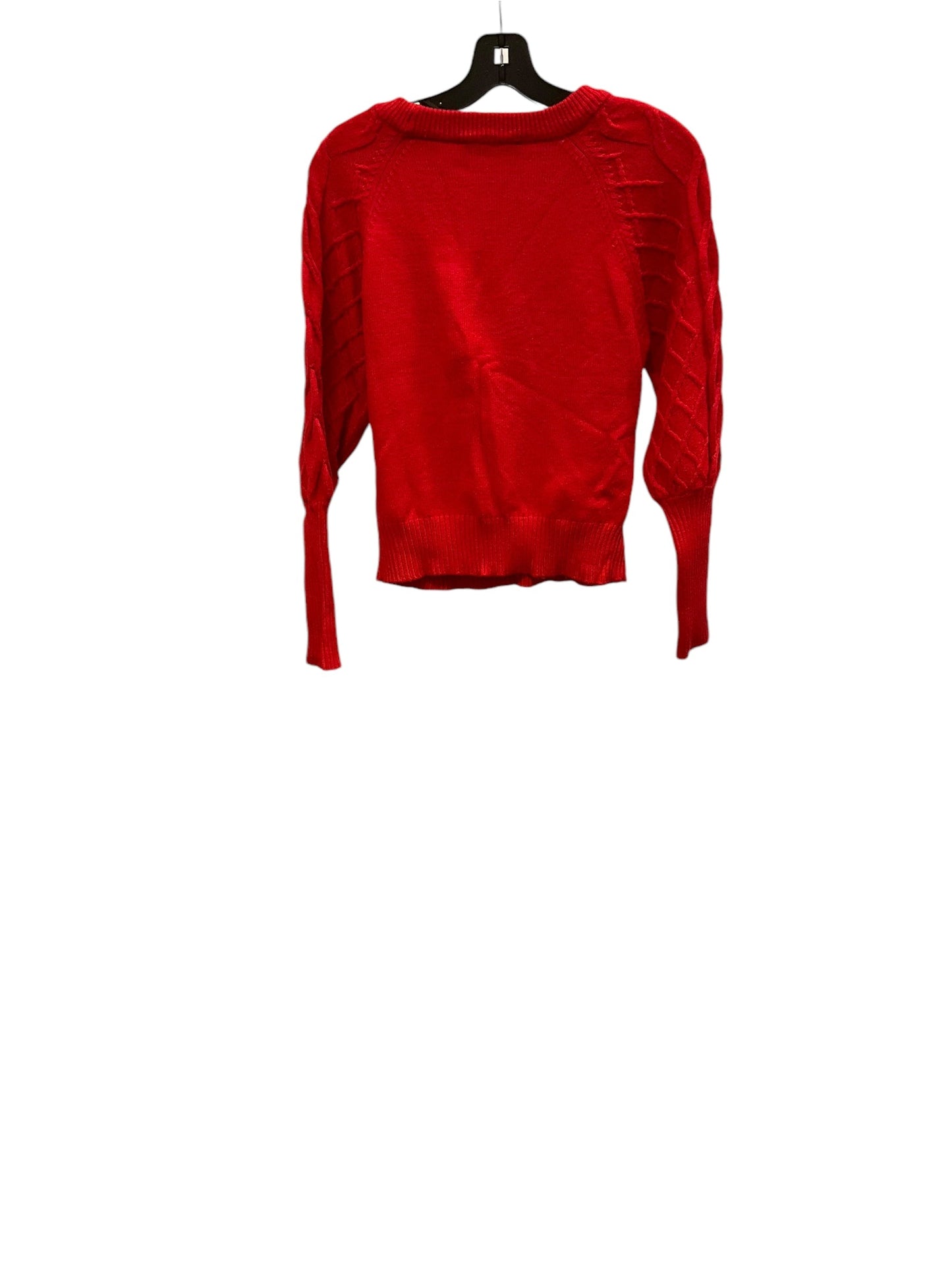 Sweater Designer By Tahari In Red, Size: Xs