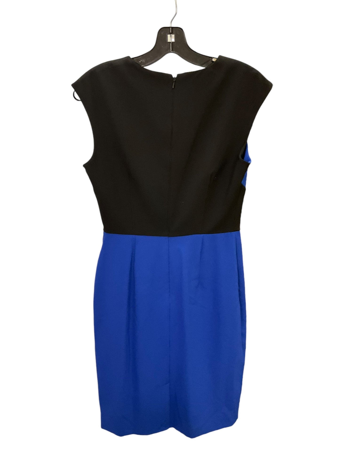 Dress Work By Calvin Klein In Blue Black, Size: S