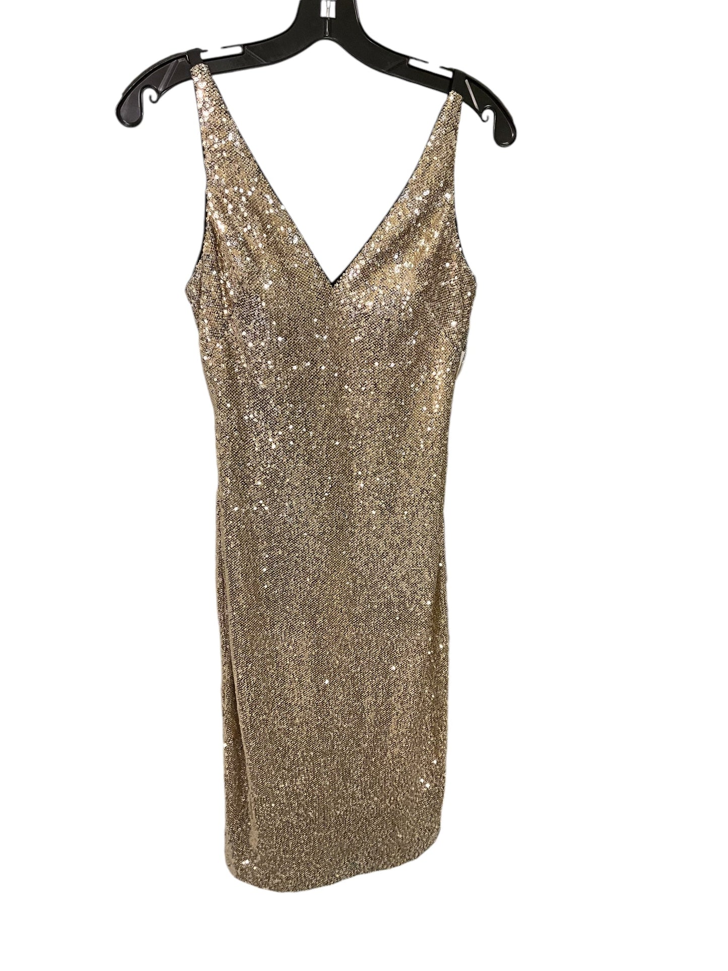 Dress Party Midi By Vince Camuto In Gold, Size: S