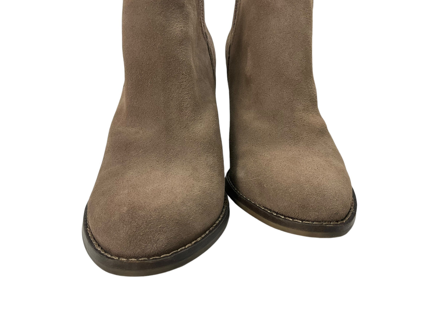 Boots Ankle Heels By Nine West In Taupe, Size: 9.5