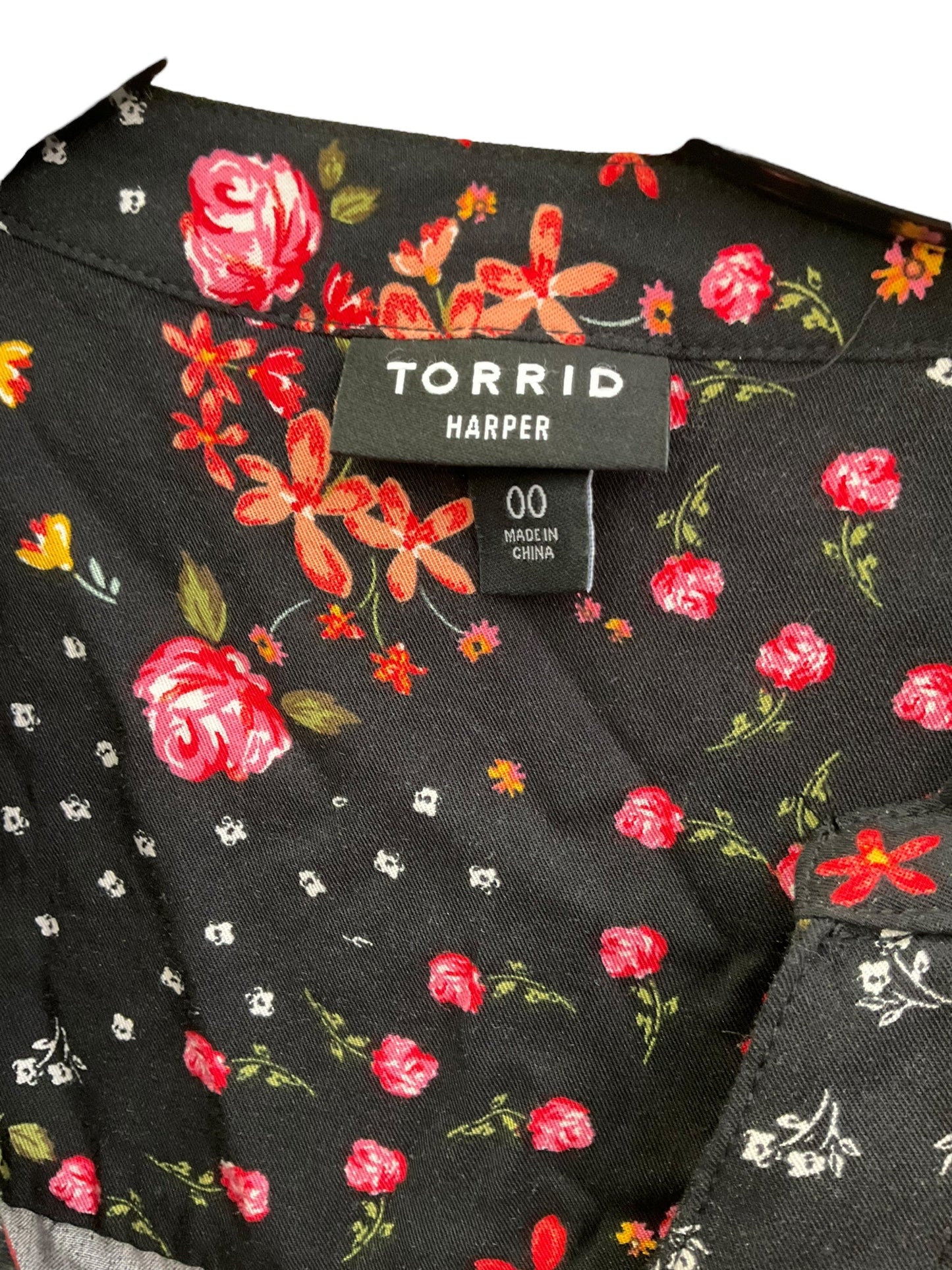 Top Short Sleeve By Torrid In Black, Size: 10