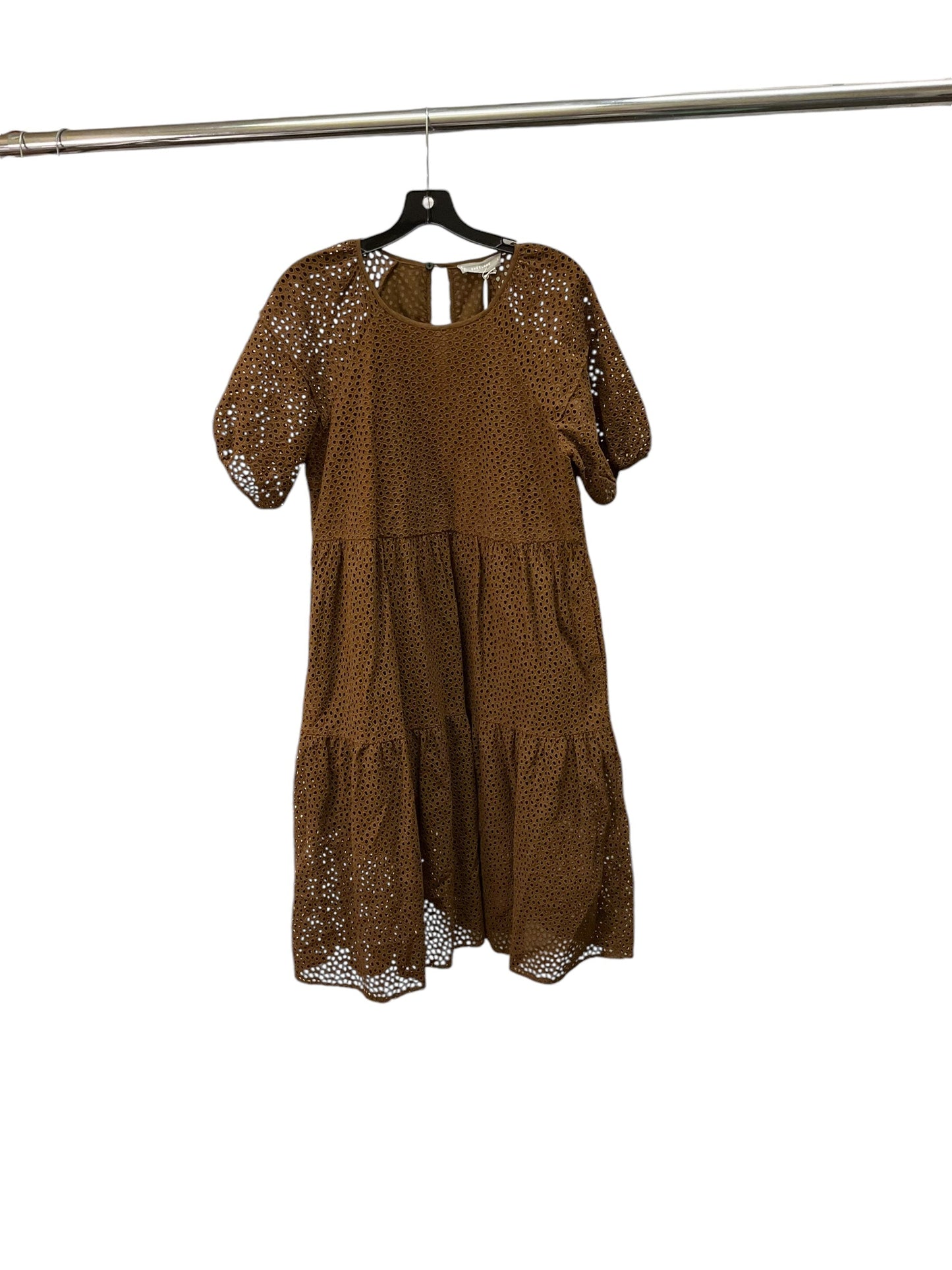 Dress Casual Midi By Everlane In Brown, Size: S