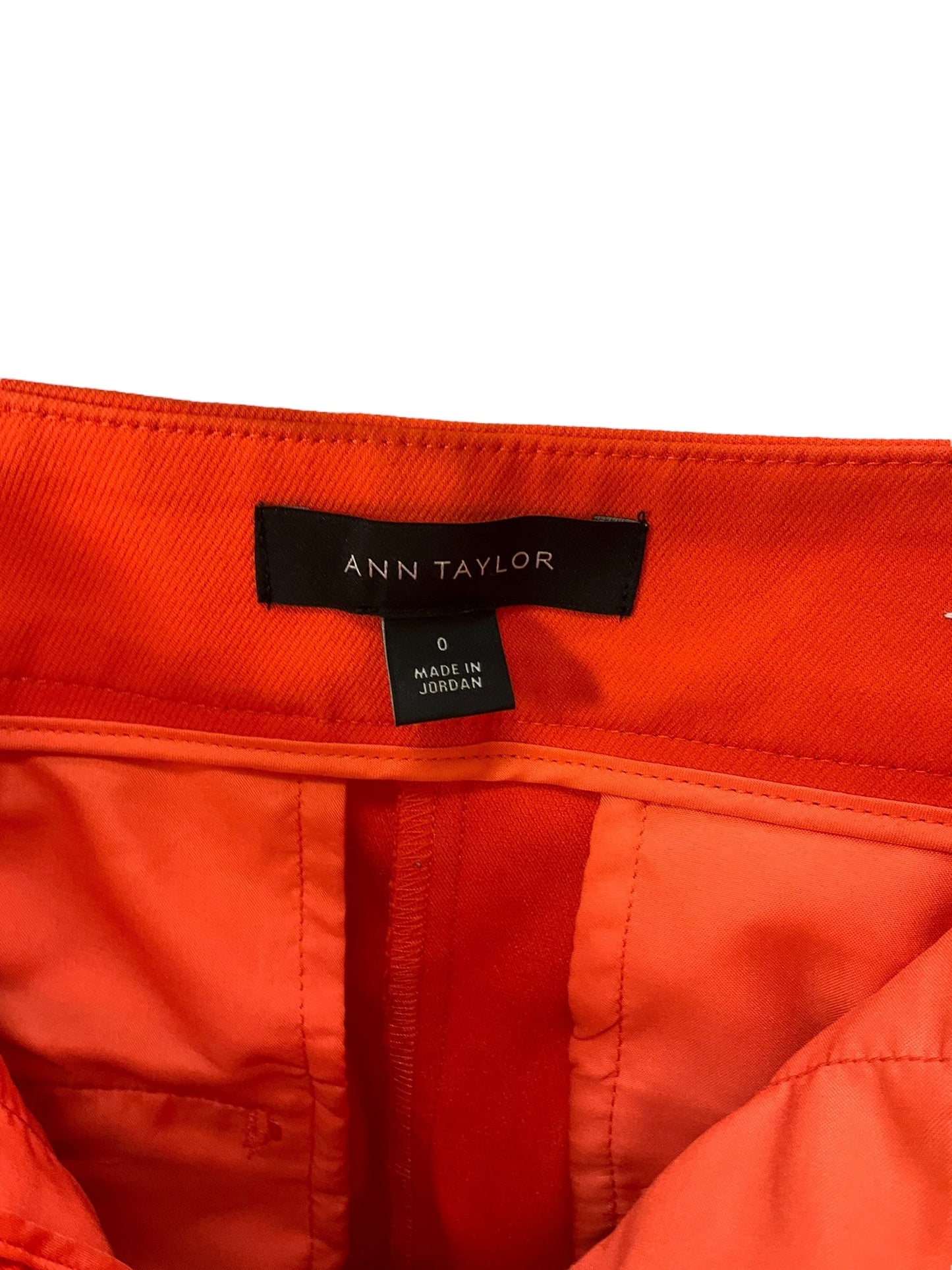 Pants Ankle By Ann Taylor In Orange, Size: 0