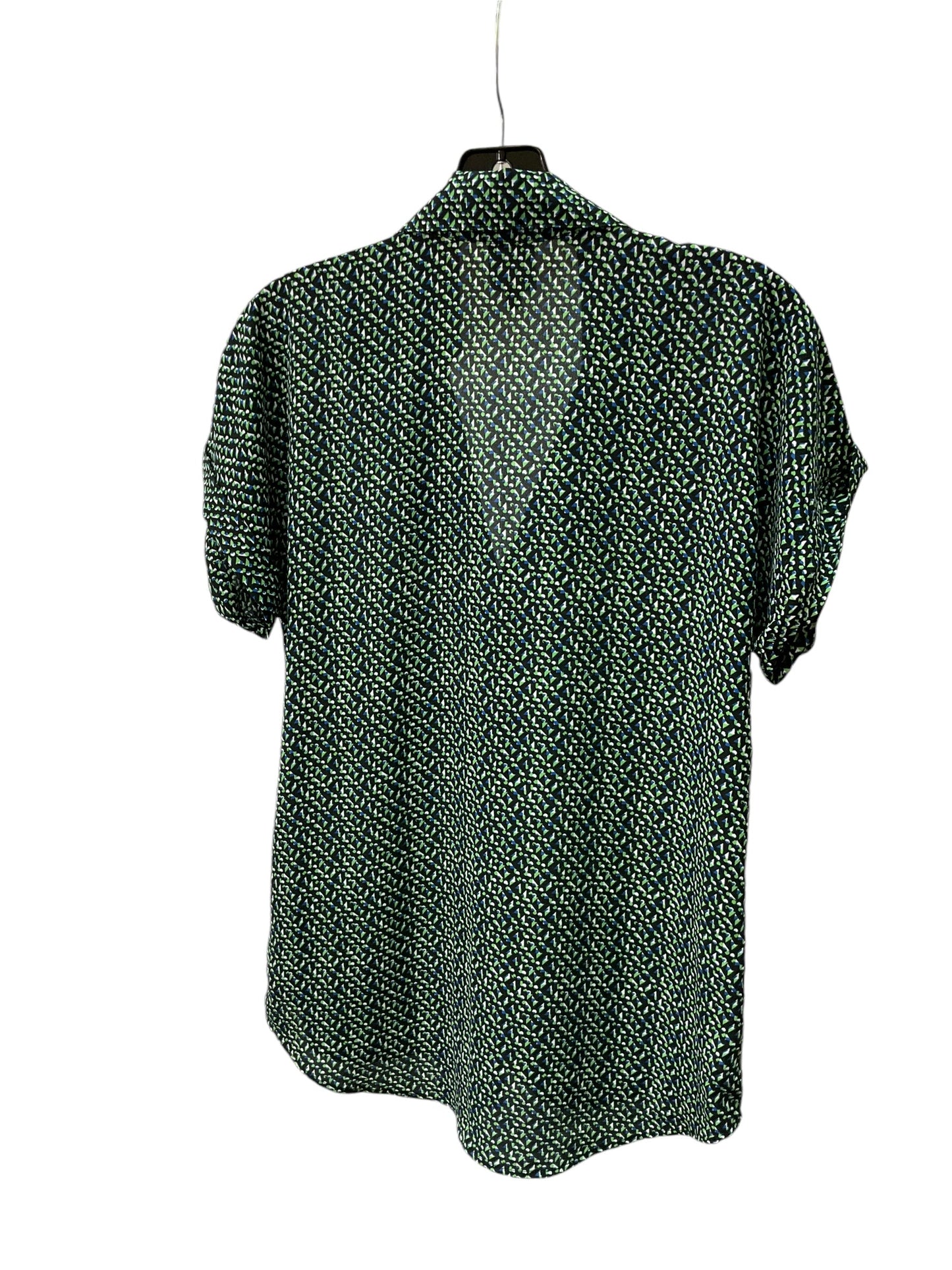 Top Short Sleeve By Cabi In Green, Size: Xxs