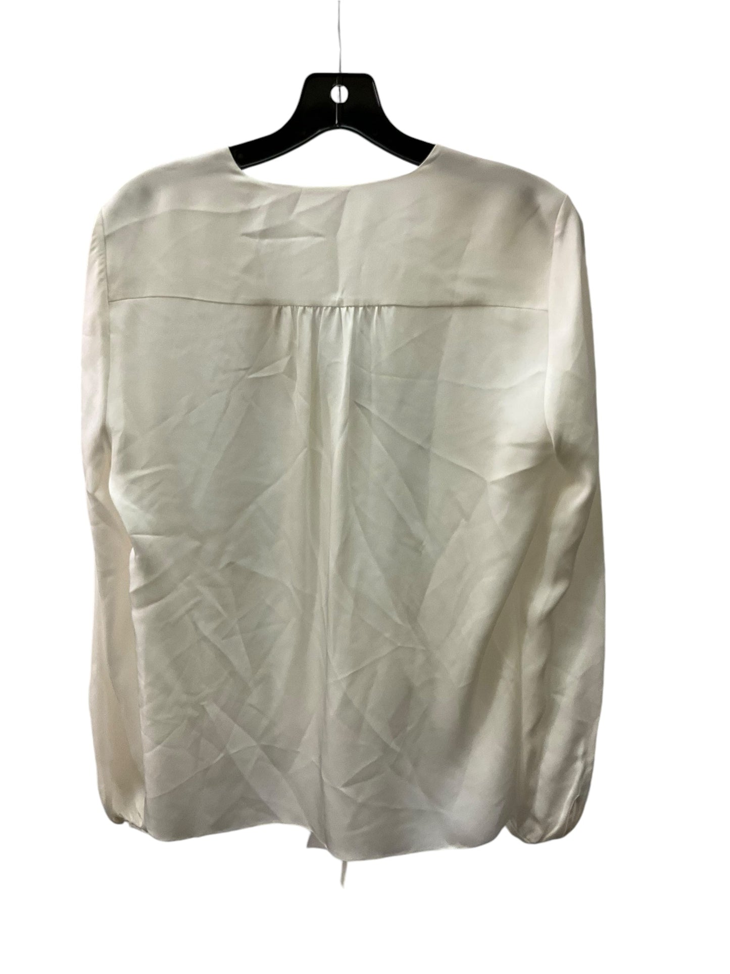 Top Long Sleeve Designer By Elie Tahari In White, Size: M