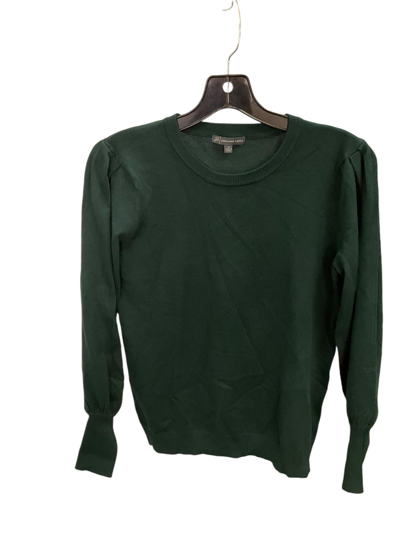 Top Long Sleeve By Adrianna Papell In Green, Size: S