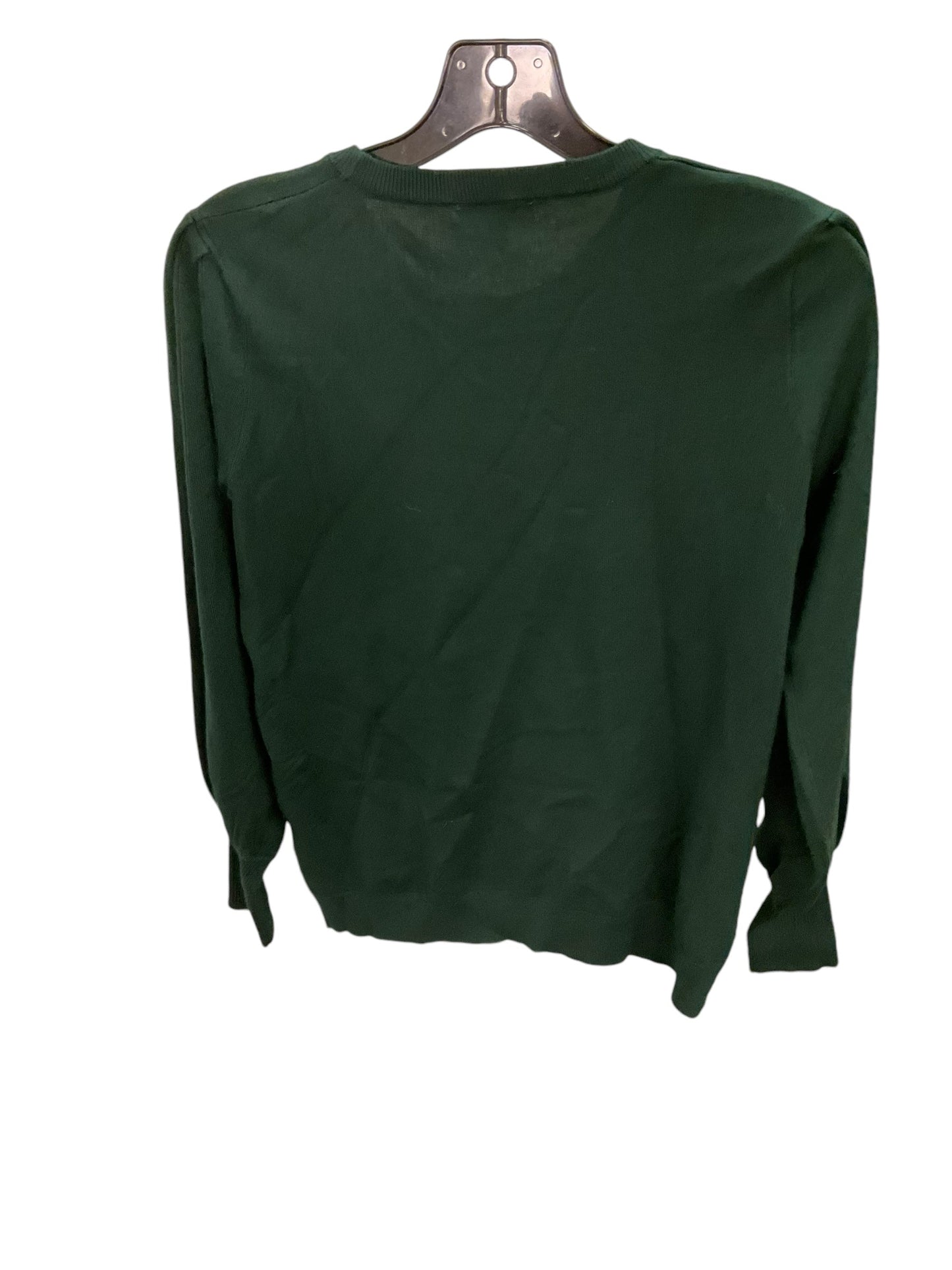 Top Long Sleeve By Adrianna Papell In Green, Size: S