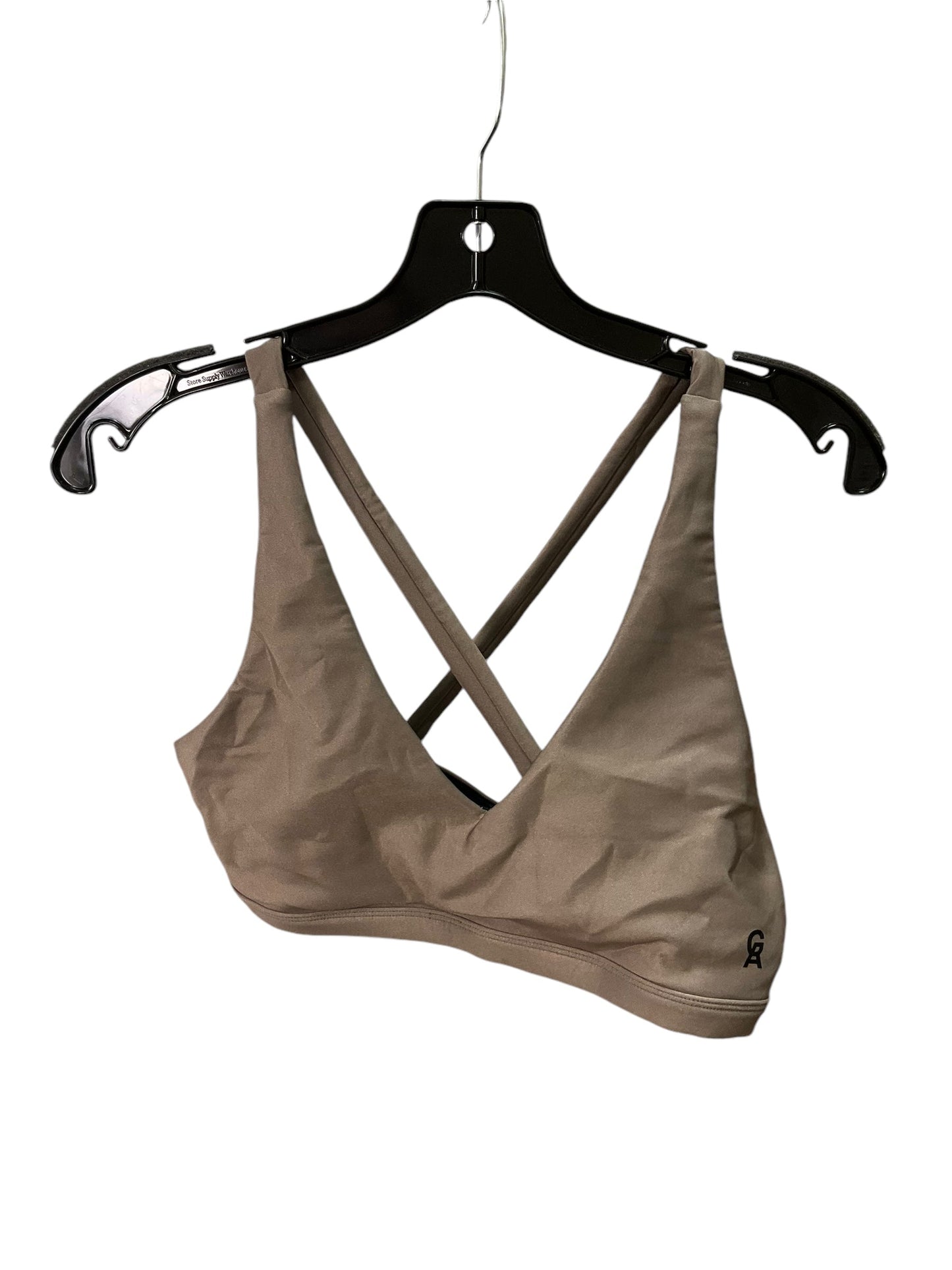 Athletic Bra By Good American In Metallic, Size: L