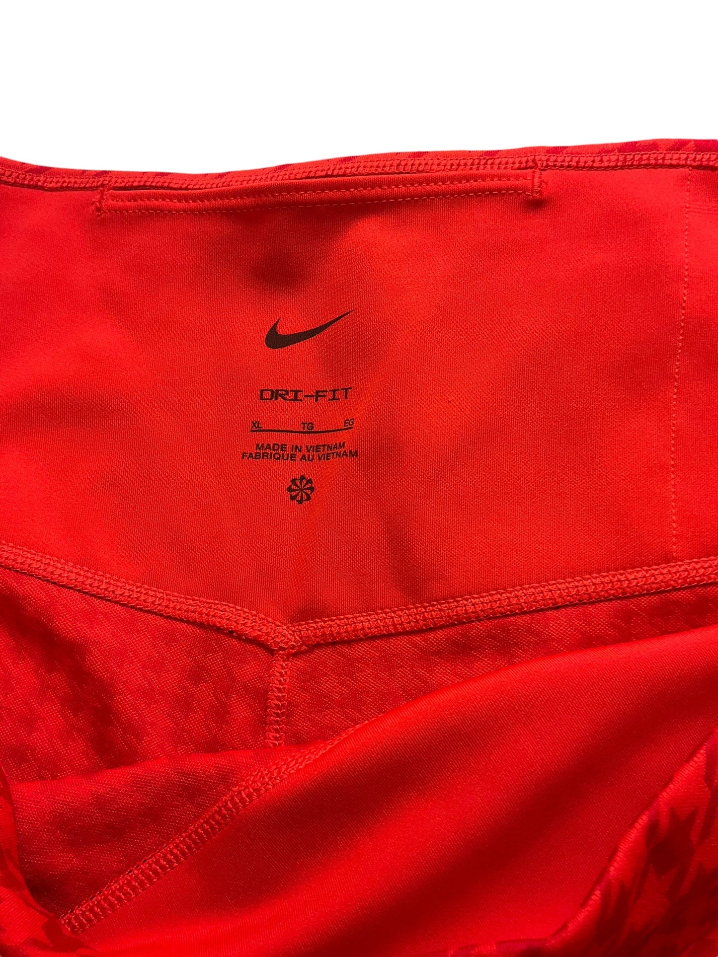 Athletic Leggings By Nike Apparel In Red, Size: Xl