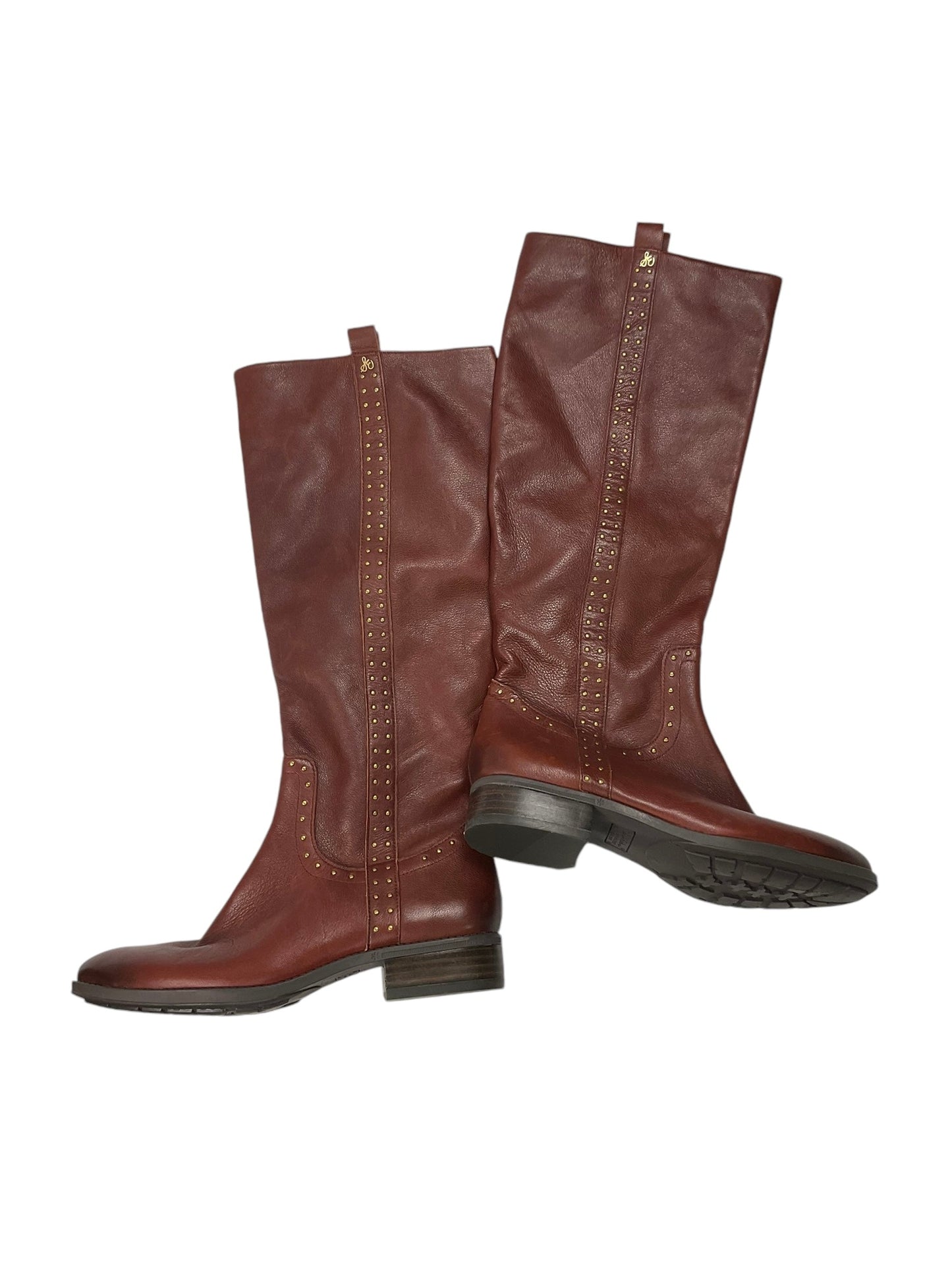 Boots Designer By Sam Edelman In Wine, Size: 9