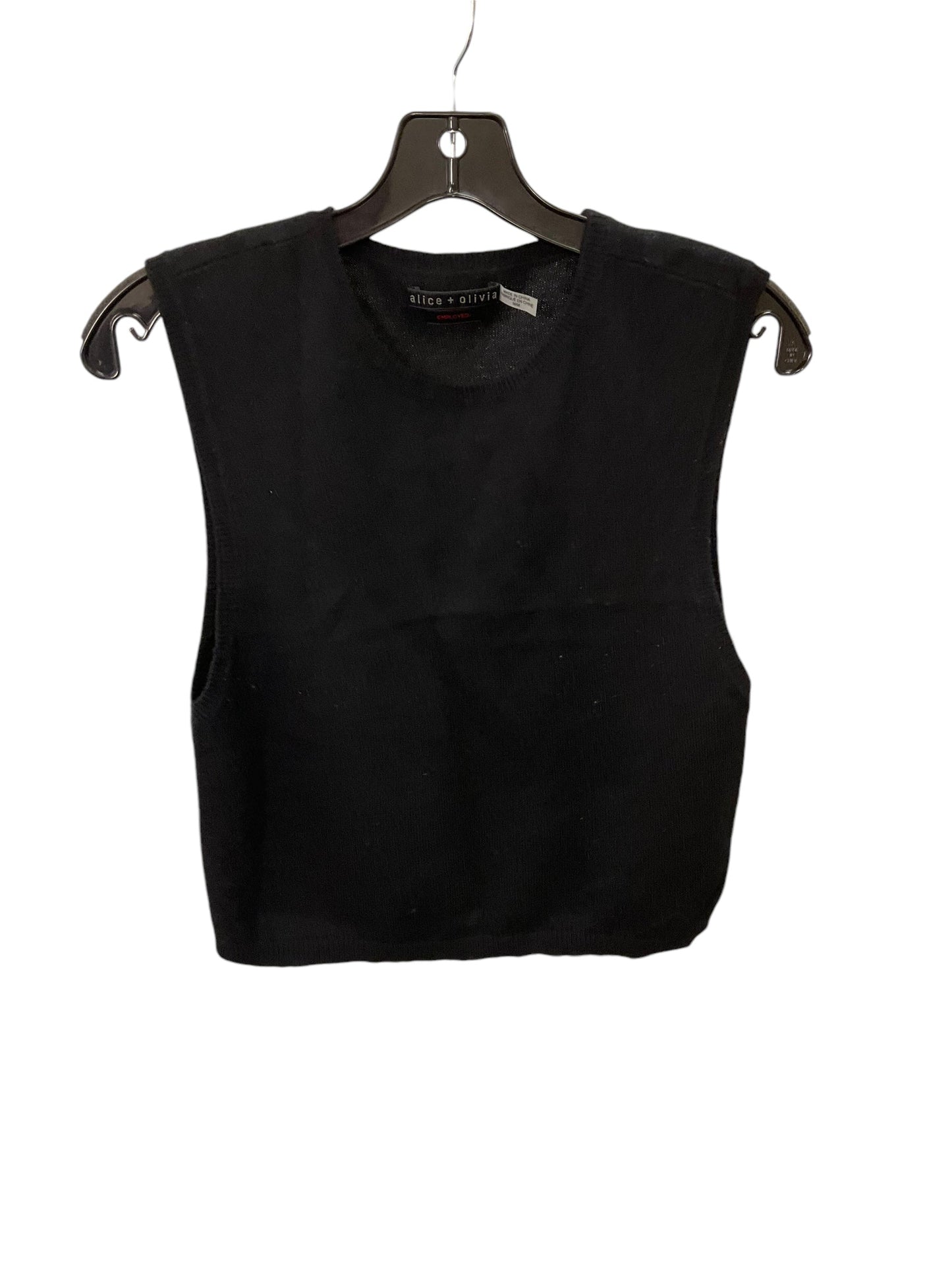 Top Sleeveless By Alice + Olivia In Black, Size: M