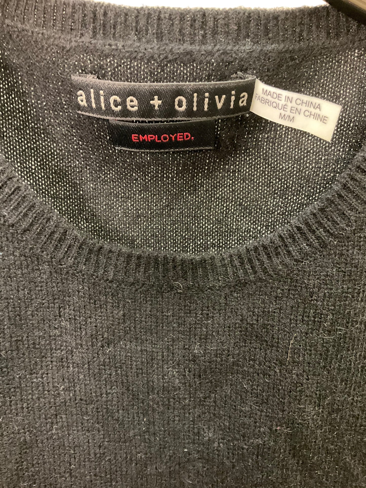 Top Sleeveless By Alice + Olivia In Black, Size: M