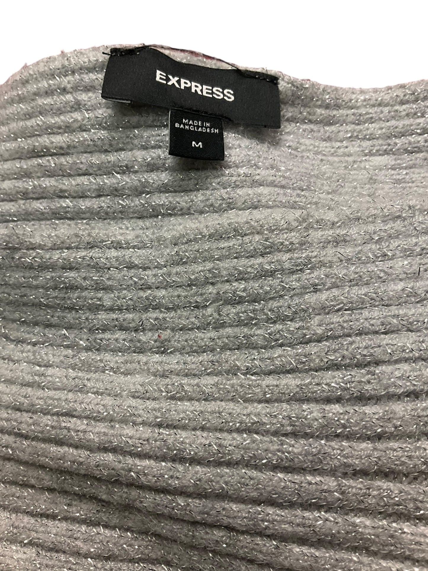 Sweater By Express In Grey, Size: M