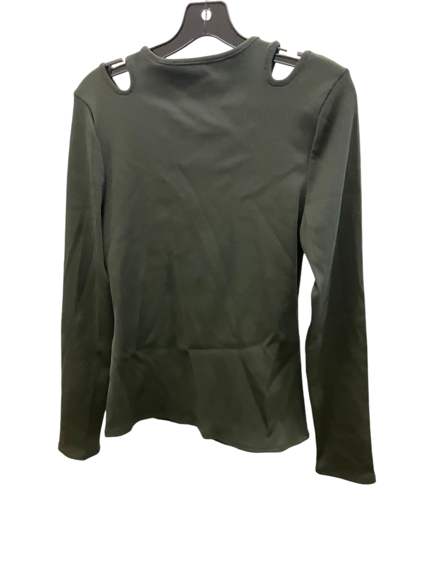 Top Long Sleeve By White House Black Market In Olive, Size: S