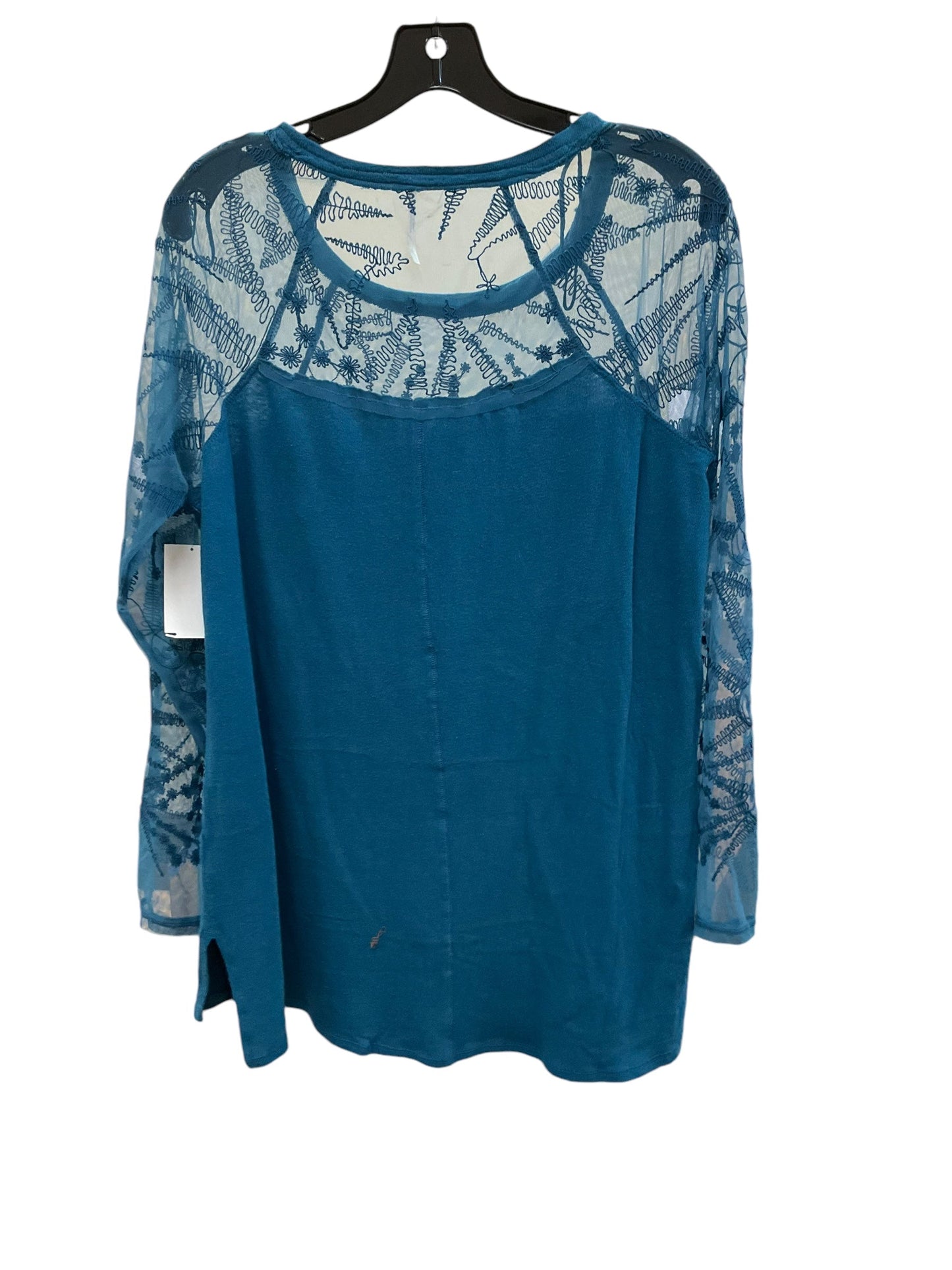 Top Long Sleeve By Free People In Blue, Size: S