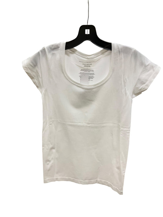 Top Short Sleeve Basic By White House Black Market In White, Size: M