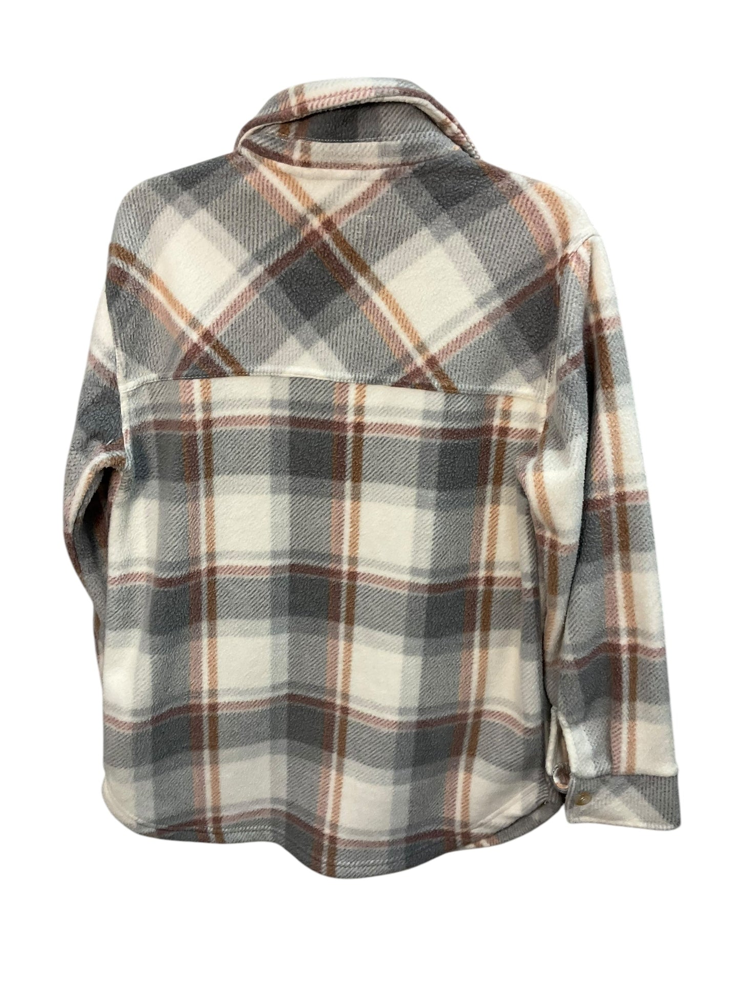 Jacket Shirt By Thread And Supply In Plaid Pattern, Size: S