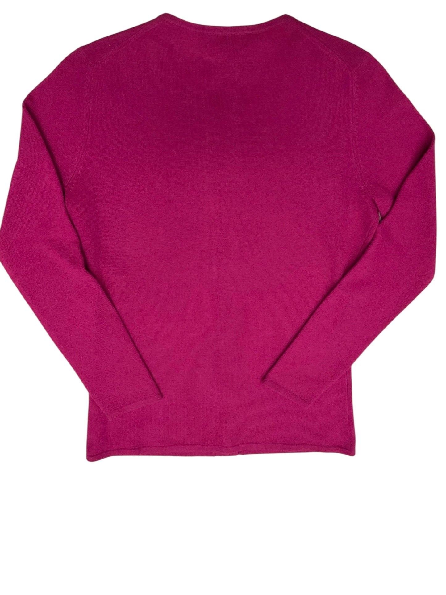 Sweater Cardigan Cashmere By Saks Fifth Avenue In Purple, Size: M