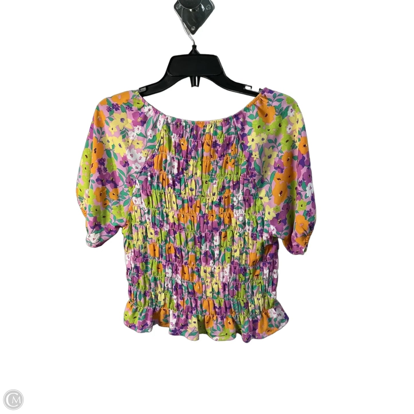 Top Short Sleeve By Sanctuary In Floral Print, Size: S