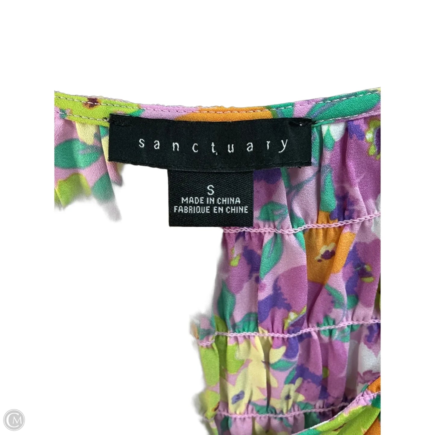 Top Short Sleeve By Sanctuary In Floral Print, Size: S