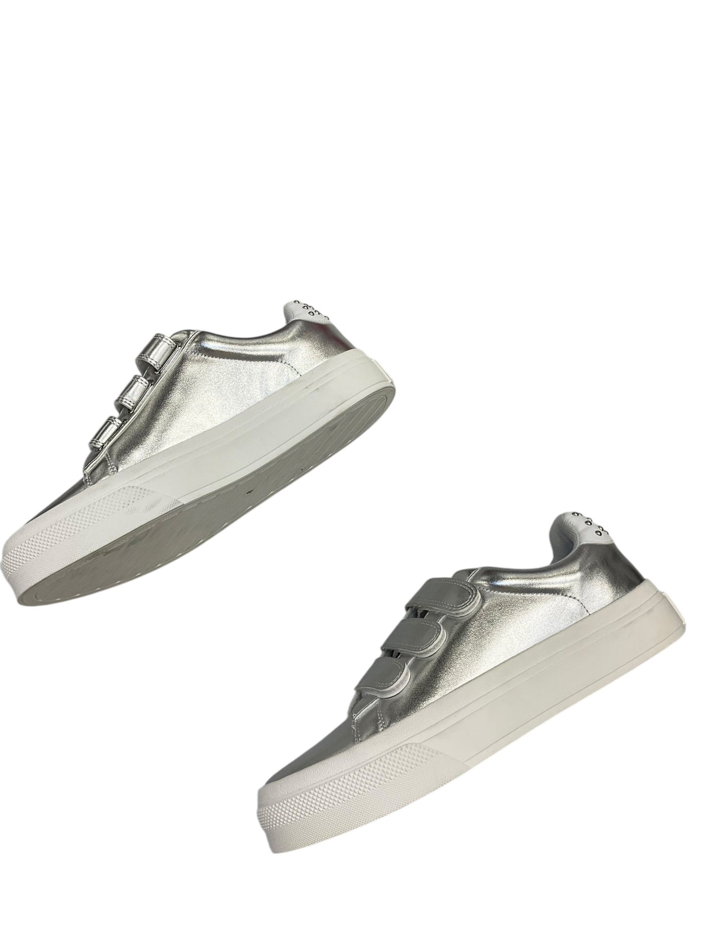 Shoes Sneakers By J Slides In Silver, Size: 8