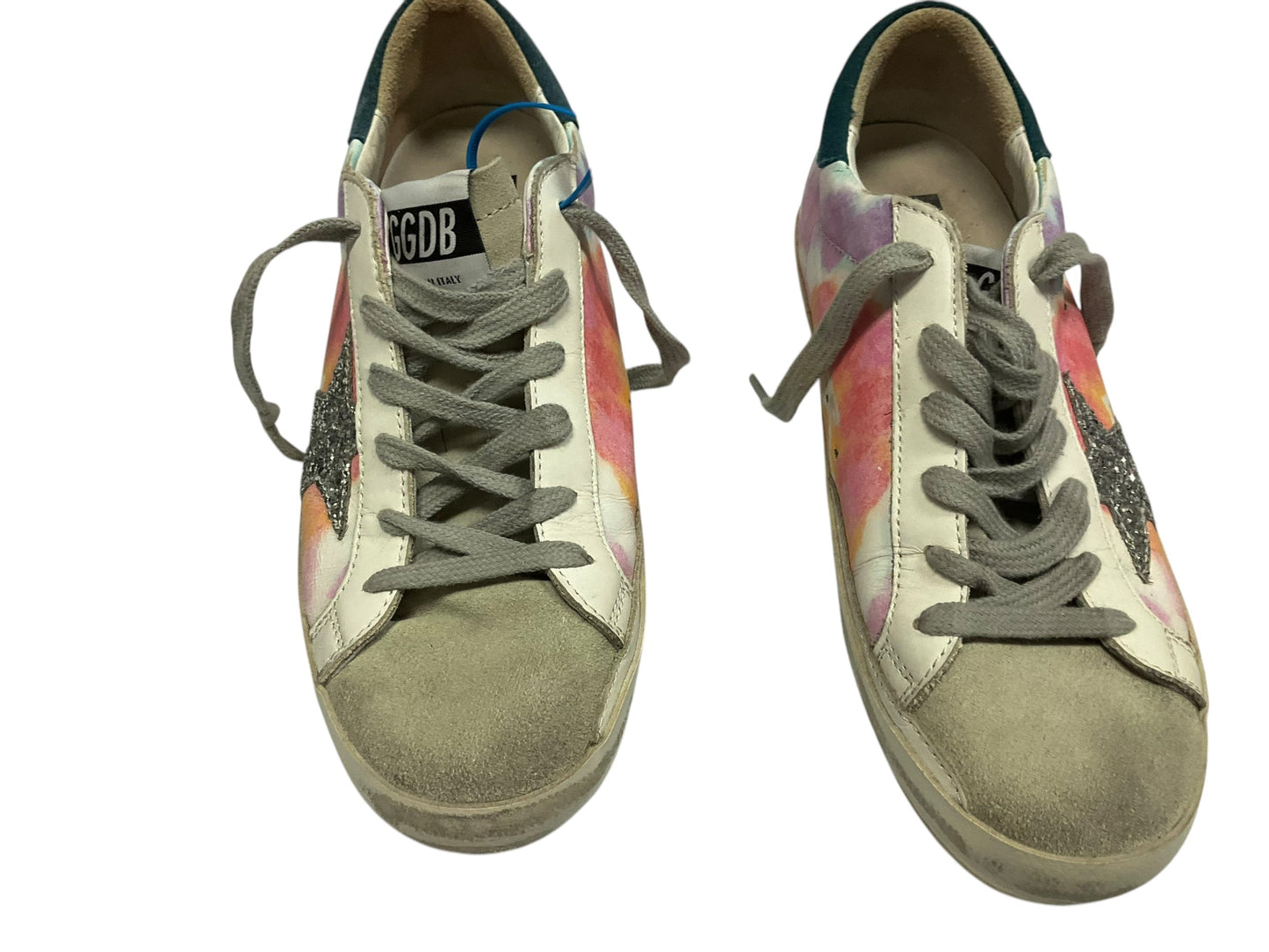 Shoes Luxury Designer By Golden Goose In Tie Dye Print, Size: 9