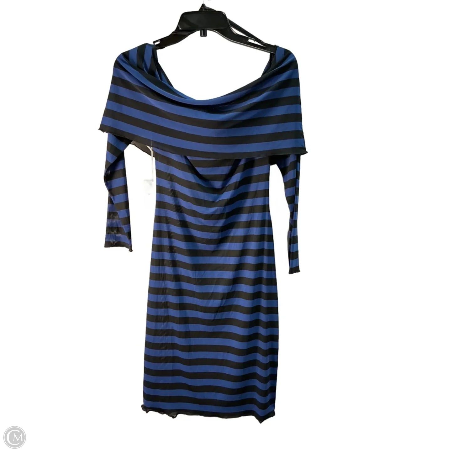 Dress Casual Midi By Good American In Striped Pattern, Size: M