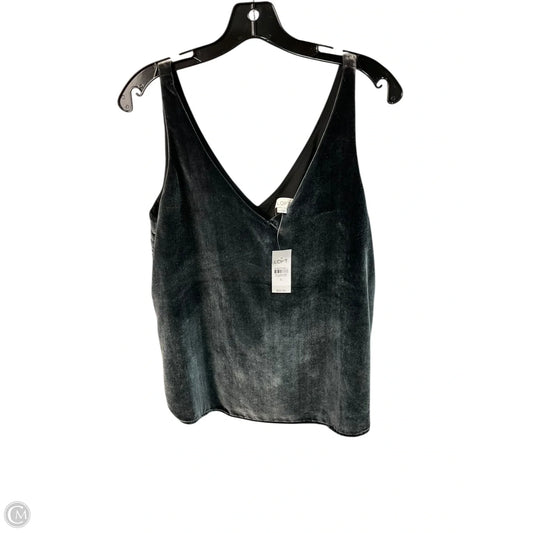Top Sleeveless By Loft In Grey, Size: S