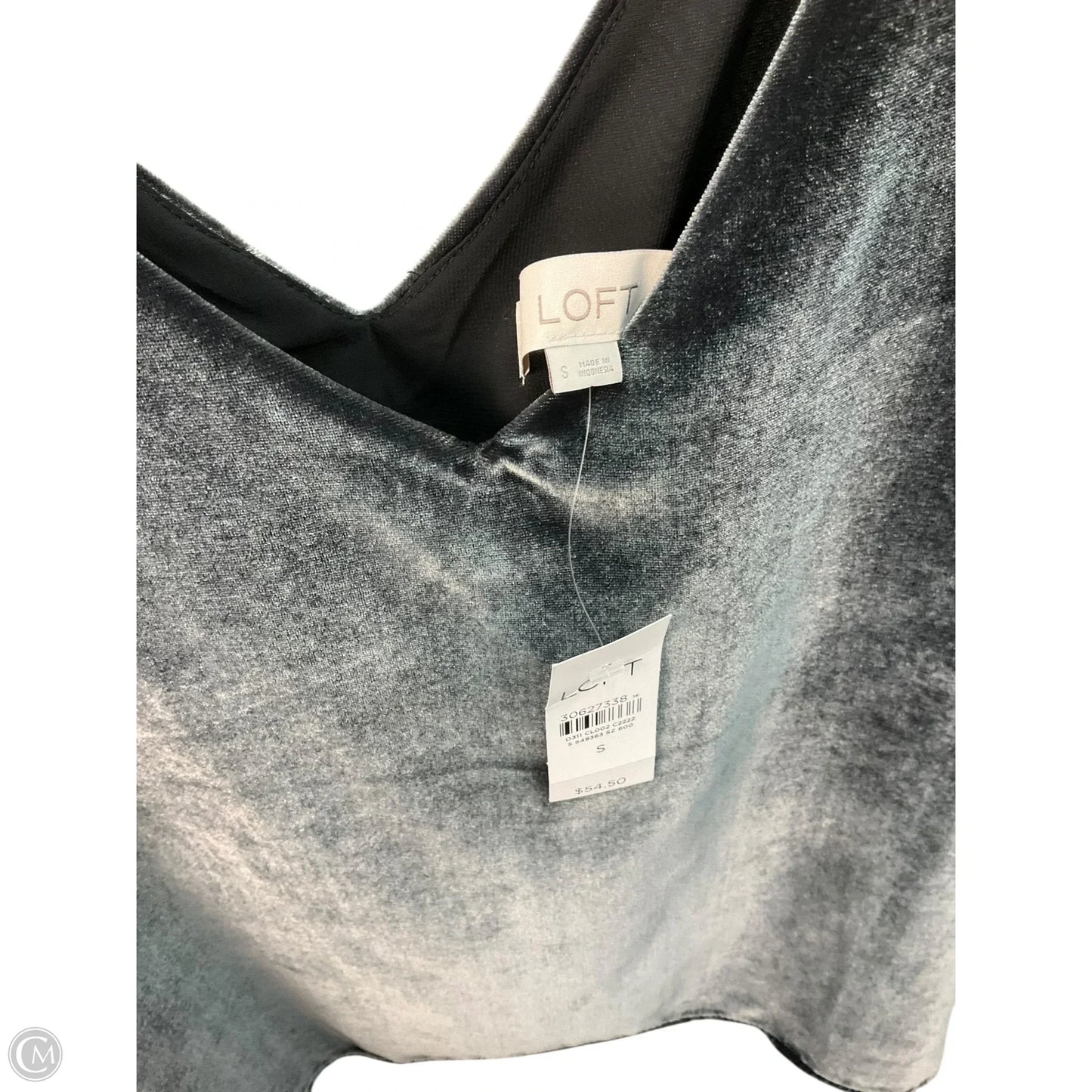 Top Sleeveless By Loft In Grey, Size: S