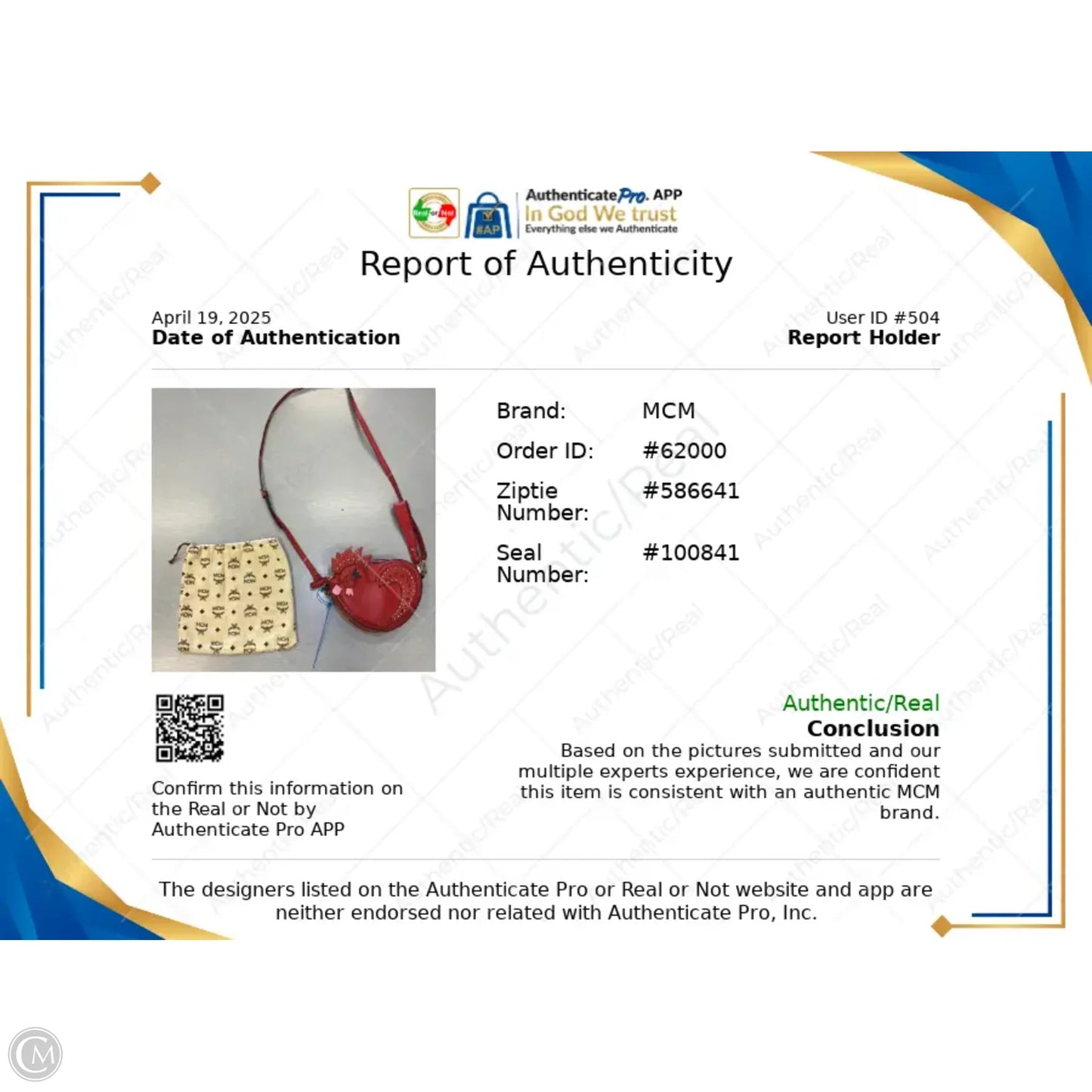 Crossbody Luxury Designer By Mcm, Size: Small