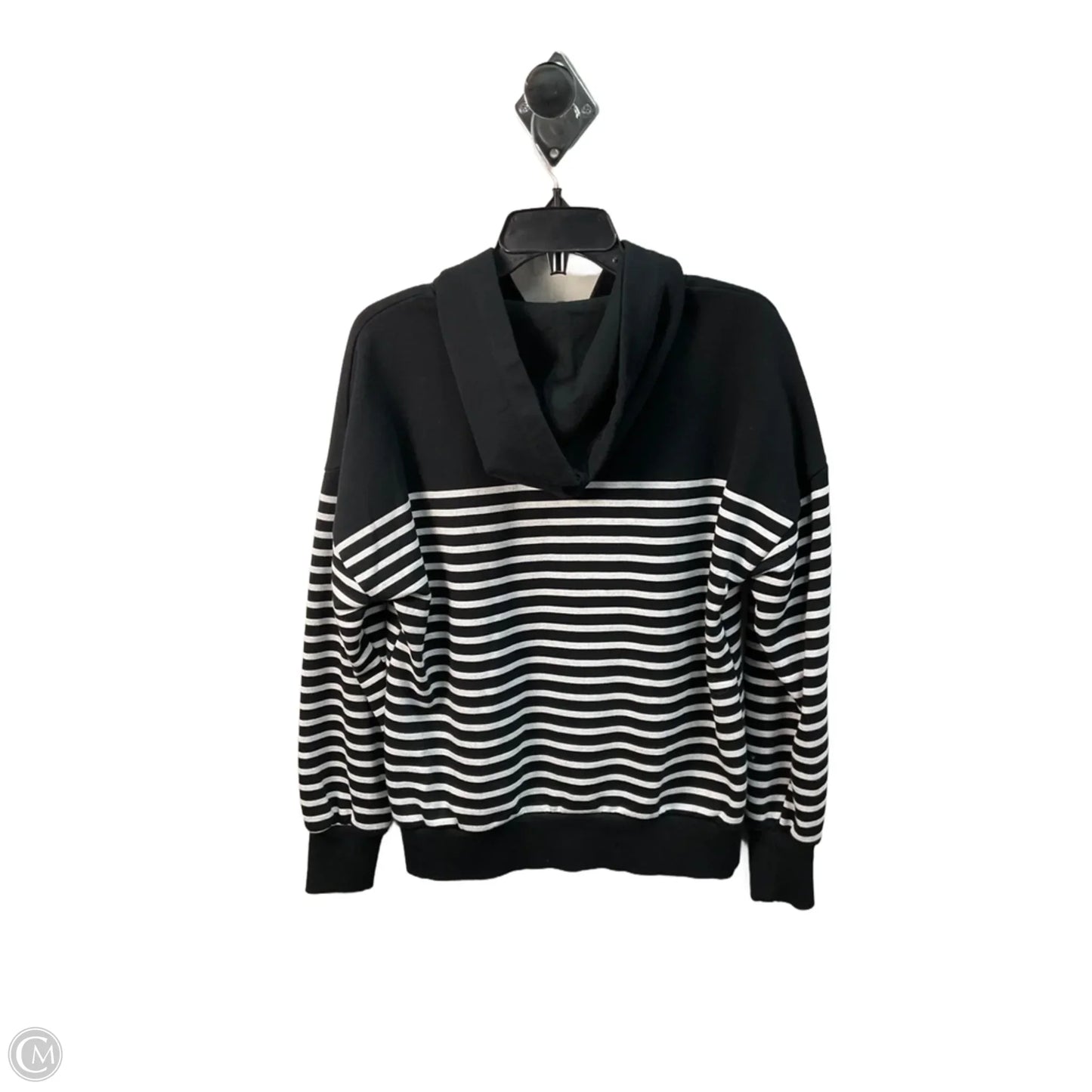 Sweatshirt Hoodie By Evereve In Striped Pattern, Size: M