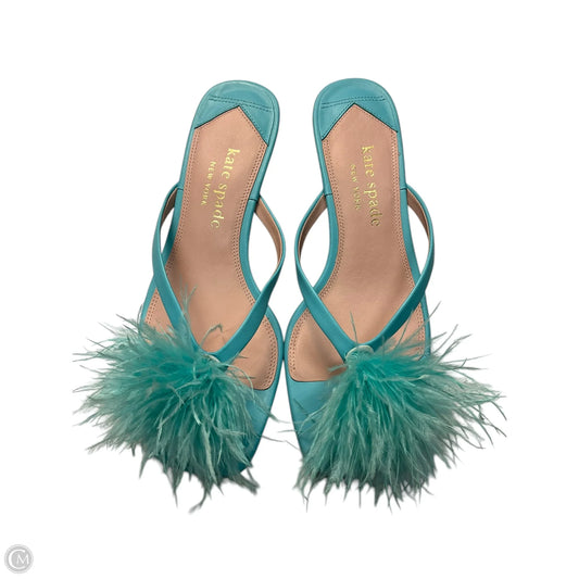 Sandals Designer By Kate Spade In Blue, Size: 6.5