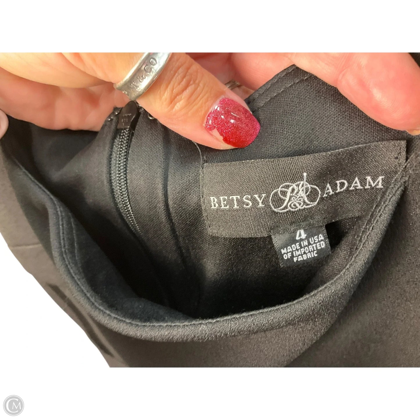 Dress Party Long By Betsy And Adam In Black, Size: S