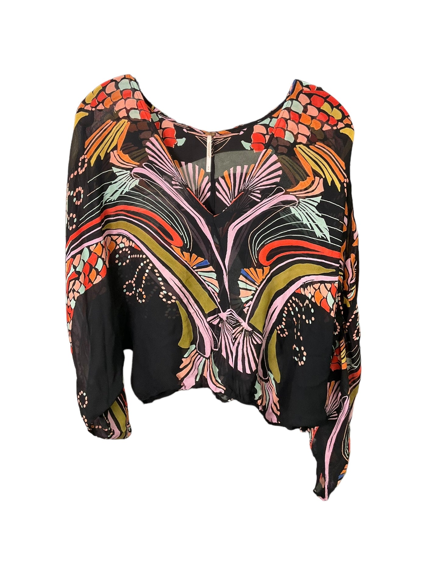 Top Long Sleeve By Free People In Multi-colored, Size: M