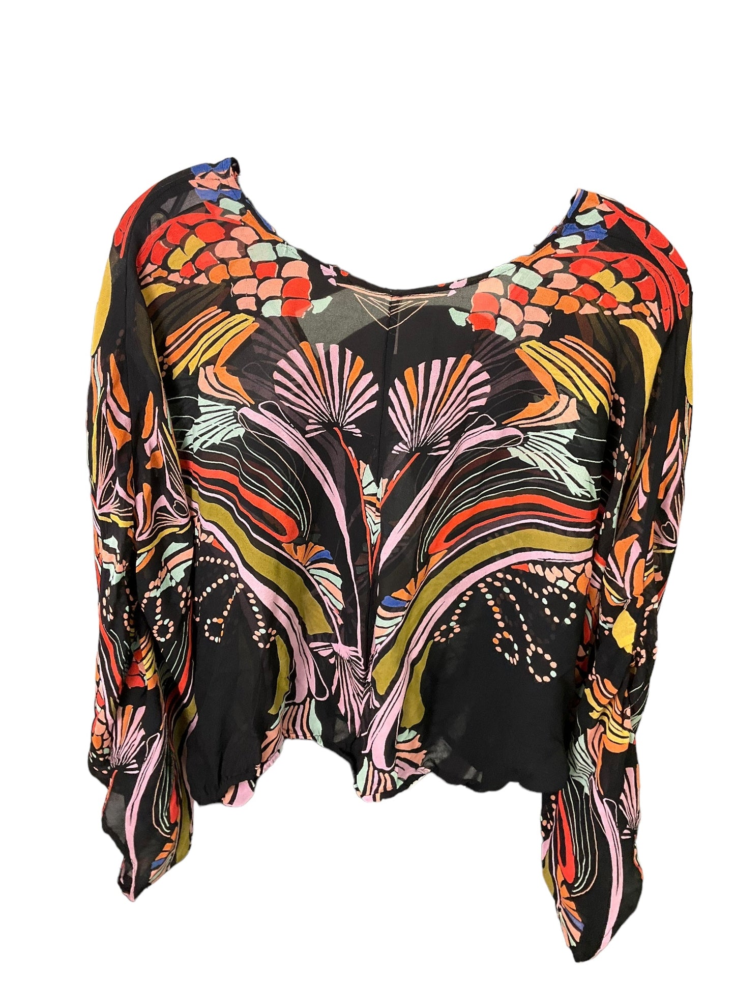 Top Long Sleeve By Free People In Multi-colored, Size: M