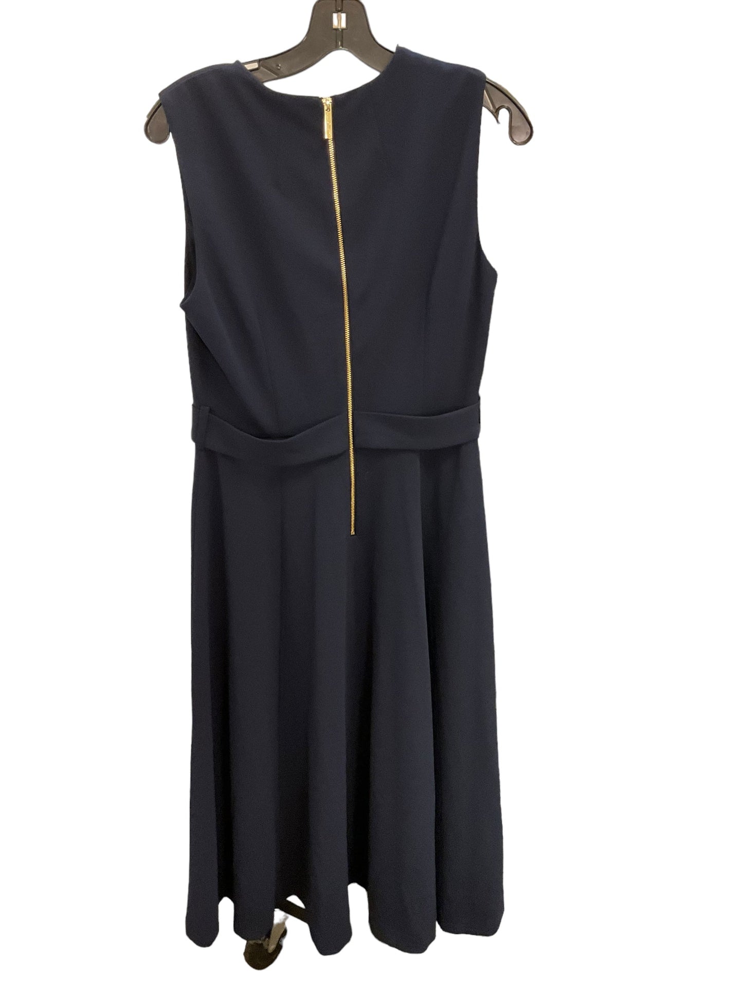 Dress Work By Calvin Klein In Navy, Size: M