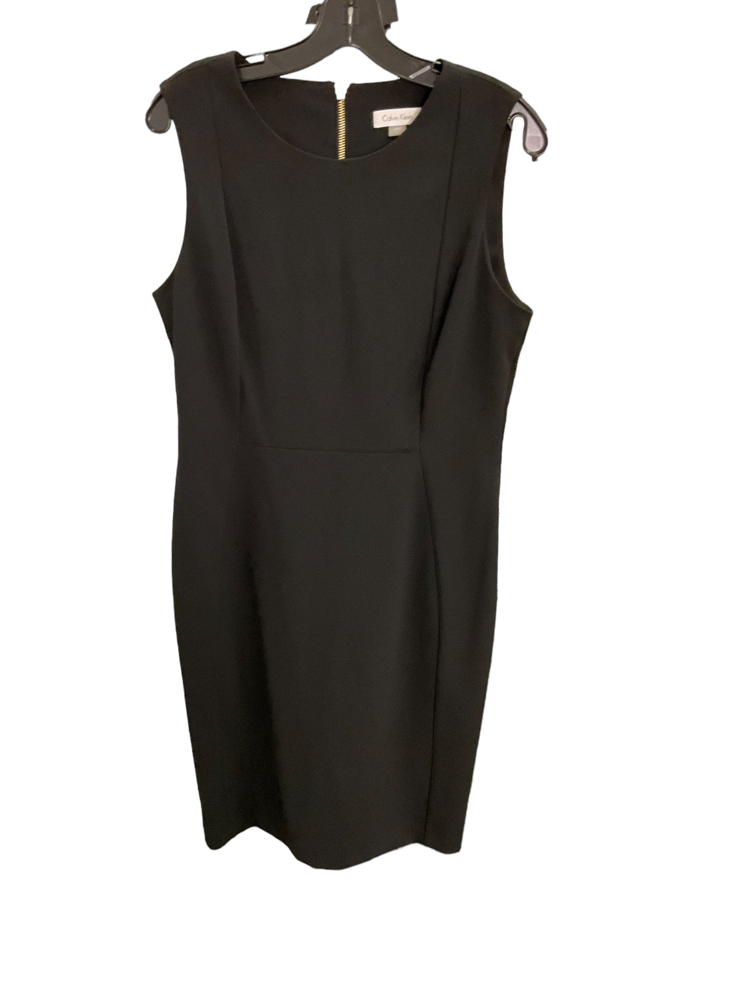 Dress Work By Calvin Klein In Black, Size: L